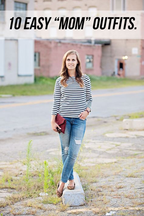 jillgg's good life (for less) | a style blog: 10 everyday easy "mom" outfits! Easy Mom Outfits, Mom Outfits Fall, Trendy Mom Outfits, Casual Mom Style, Engagement Photo Outfits Fall, Style Staples, Vestidos Retro, Mom Fall, Mom Jeans Outfit