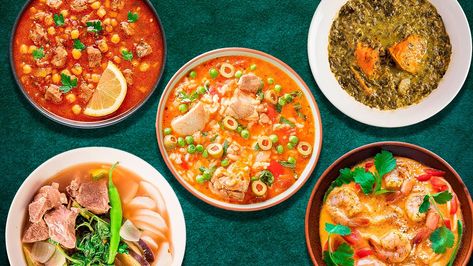 12 National Soups From Around The World - Tasting Table Food Articles, Tasting Table, Okra, Gumbo, Tomato Paste, Savoury Food, Soups And Stews, Kale, Stew