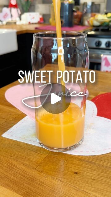 Bites With Buhhhhreeee on Instagram: "Who knew you could juice a SWEET POTATO!! 🤌🏾 | JAS I LOVE YOU 🤭🫶🏾 @bellagawjas_ | #biteswithbuhhhhreeee #foodie #food #juice #juicing #cook #cooking #sweetpotato" Sweet Potato Juice Recipes, Sweet Potato Juice, Chicken Alfredo Lasagna, Alfredo Lasagna, Potato Juice, Fruity Drinks, Juicing For Health, Chicken Alfredo, Foodie Food