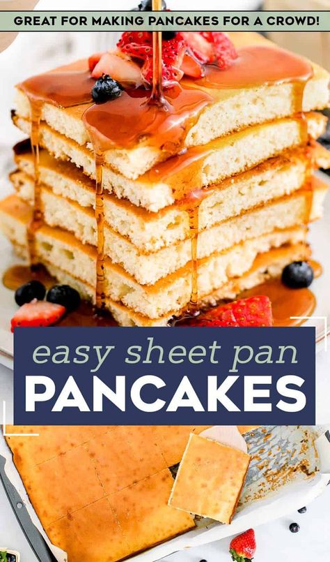 Pancakes On A Sheet Pan, Sheetpan Pancakes Krusteaz, Sheet Pan Boxed Pancakes, Sheetpan Pancakes Pioneer Woman, Making Pancakes Ahead Of Time, Sheetpan Pancakes From Scratch, Fluffy Sheet Pan Pancakes, Buttermilk Sheet Pan Pancakes, Easy Pancake Breakfast Ideas