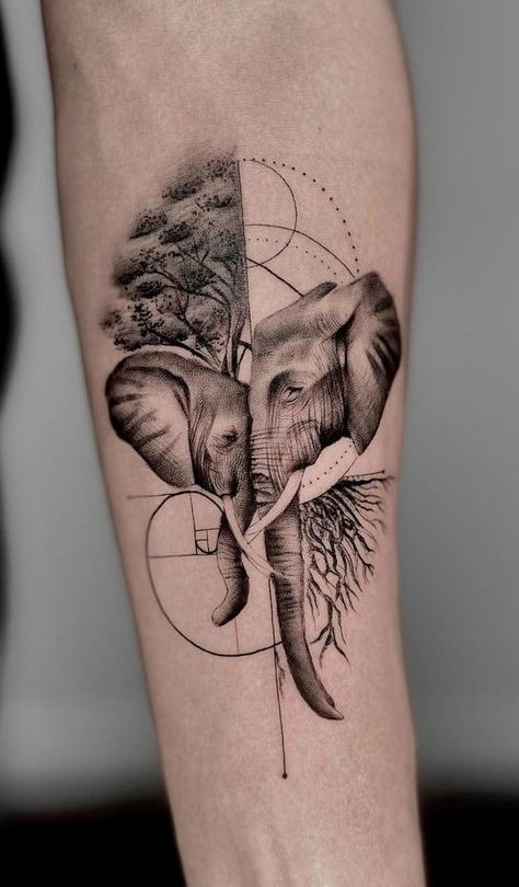 Elephant Buddha Tattoo Design, Microrealism Elephant Tattoo, Modern Elephant Tattoo, Elephant Warrior Tattoo, Elephant Profile Tattoo, Masculine Elephant Tattoo, Sustainability Tattoo, Elephant Tattoos Forearm, Kerala Tattoo