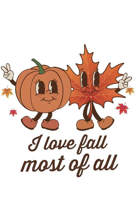 Cute Fall Posters, Thanksgiving Iphone Background, Cute Fall Cartoon, Cute Fall Illustration, Cute Fall Drawings, Cute Fall Designs, Cute Fall Art, Thanksgiving Posters, Fall Cartoon