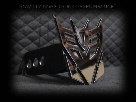 Emblems - Royalty Core - Decepticon Hitch Cover Hitch Cover Ideas, Custom F150, Punisher Artwork, Royalty Core, Machine Logo, Welding Ideas, Metal Ideas, Dodge 1500, Trailer Hitch Cover