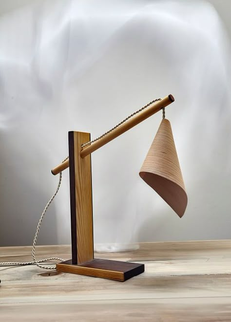 Inscrito by Ardoma Creations by Dror Kaspi | Wescover Lamps Dowel Furniture, Modern Table Lamp Design, Wooden Lamps Design, Wood Lamp Design, Wooden Table Lamp, Wooden Lampshade, Carpentry And Joinery, Wooden Lamps, Lamps Design