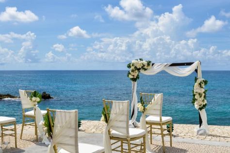 A Luxurious Wedding Venue in Negril, Jamaica | Ocean Cliff Hotel Ocean Spa, Cliff Hotel, Jamaican Wedding, Cliff Wedding, Stone Deck, Ocean Cliff, Jamaica Wedding, Negril Jamaica, Outdoor Pavilion