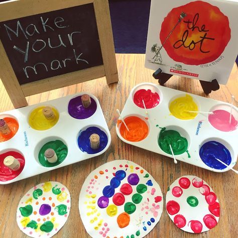 Art Provocations, The Dot Book, Handwriting Sheets, Print Letters, International Dot Day, Creative Area, Dot Day, Invitation To Play, The Dot