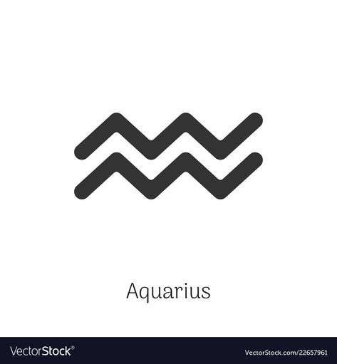 Aquarius Symbol Tattoo, Astrological Calendar, Horoscope Constellation, Aquarius Symbol, Aquarius Zodiac Sign, Symbol Tattoos, Zodiac Signs Aquarius, Stick And Poke, Aquarius Zodiac