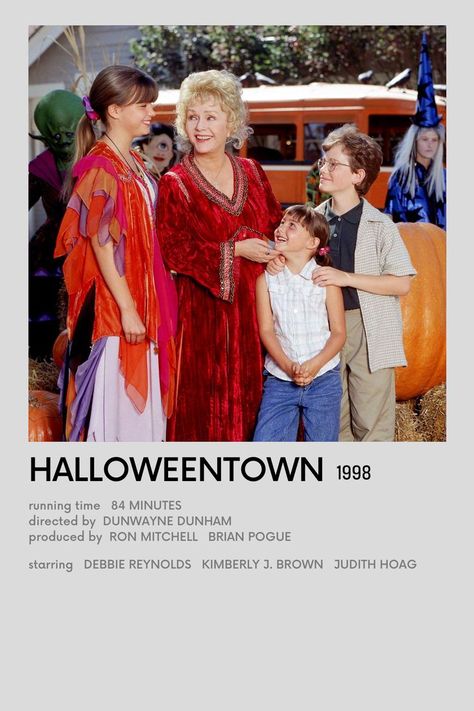 MINIMALIST POSTER POLAROID HALLOWEENTOWN Marnie Piper Halloweentown, Halloween Town Movie Poster, Halloween Town Movie, Poster Polaroid, Polaroid Posters, Movies Posters, Debbie Reynolds, Movie Posters Minimalist, Halloween 2024