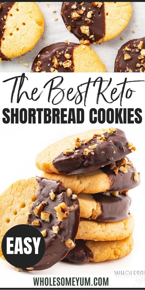 Keto Shortbread Cookies, Cookies With Almond Flour, Keto Shortbread, Gluten Free Shortbread Cookies, Almond Flour Recipes Cookies, Dolce Poche Calorie, Galletas Keto, Cookies Shortbread, Shortbread Cookies Recipe