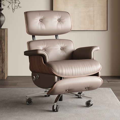 Leather Chair Electric Smart Sedentary Comfortable Computer Chair Study Home Comfortable Computer Chair, Chair Study, Study Home, Computer Chair, Leather Chair, Chaise Lounge, Room Furniture, Living Furniture, Living Room Furniture