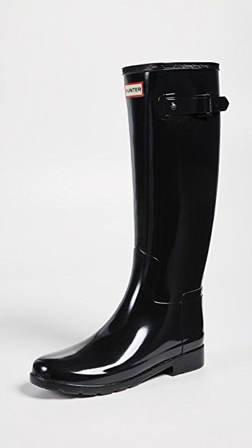 Hunter Boots Original Refined Gloss Boots Hunter Refined, Hunter Wellies, Wellies Boots, Hunter Rain Boots, Rubber Boot, Womens Knee High Boots, Mid Calf Boots, Short Boots, Hunter Boots