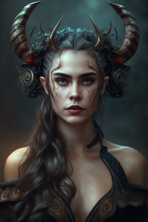 Fae Changeling, Horned Fae, A Ruin Of Roses, Titania Fairy Queen, Fairy Horns, Dark Fey, Fairy Monster, Fae Queen, Pagan Life