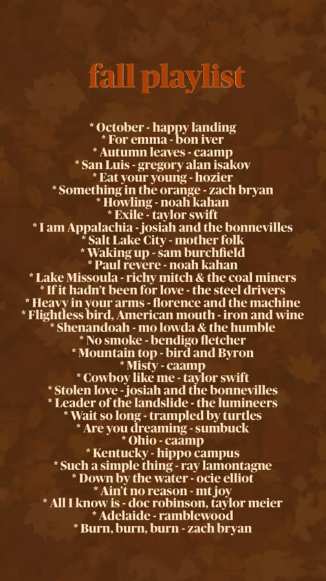 Autumn Dinner Party, Indie Music Playlist, Fall Playlist, Autumn Dinner, Fall Songs, Party Playlist, Playlist Ideas, Fall Mood Board, Song Suggestions