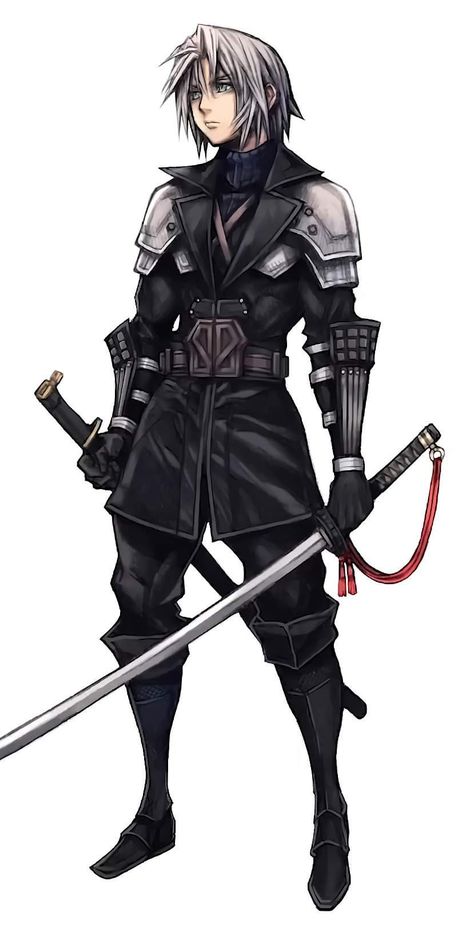 Young Sephiroth, Ever Crisis, Sephiroth Art, Anime Rpg, Ars Goetia, Anime Ocs, Final Fantasy Sephiroth, Tetsuya Nomura, Fantasy Clothes