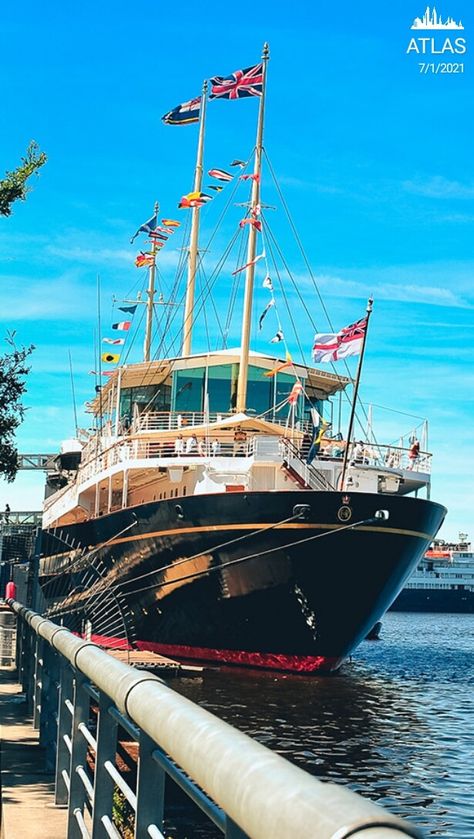 The Royal Yacht Britannia is one of Britain's most popular attractions associated with the monarchy. Over the years, the Queen has welcomed heads of state and famous people from around the world to this luxurious vessel. After more than 40 years serving the Royal Family, the 60-year-old yacht was sent to Leith, Edinburgh's port area, as the centerpiece of the Britannia Visitor Centre. Once aboard, you'll learn about the history of this and other royal yachts as you explore the ship's five main Royal Yacht Britannia, Royal Yacht, Rule Britannia, Scotland Trip, Port Area, Ride It, Loch Lomond, Edinburgh Castle, The Royal Family