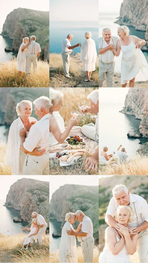 50 Anniversary Photo Shoot, Old Couple Anniversary Photos, Old Couple Engagement Photos, Old Couple Photography Poses, Old Couple Picture Ideas, Old Couple Wedding, 50th Anniversary Photo Shoot Ideas, Old Couple Pictures, Old Couple Photoshoot