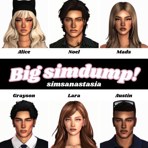 Johnny Sims Hair, Sims 4 Traits And Aspirations, Sims Anastasia, Sims 4 Sims Characters Download, Sims Patreon, Female Sims, Alpha Cc, Sims 4 Tsr, Sims 4 Challenges