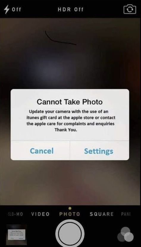 Phone Needs Itunes Card, Iphone Camera Needs Apple Card, Camera Gift Card, Bad Iphone Camera Format, Bad Camera Proof For Client, Camera Disabled Iphone Format, Phone Camera Spoil Format, Fake Phone Call Screen, Fake Video Call Screen