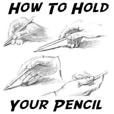 Learn the correct positions for holding pencils while drawing. If you are holding the pencil correctly, your picture will look much better. Sketching Tips, Pencil Drawing Tutorials, Drawing Hands, How To Draw Steps, Drawing Hair, Sketching Techniques, Cool Pencil Drawings, Drawing Faces, Drawing Exercises