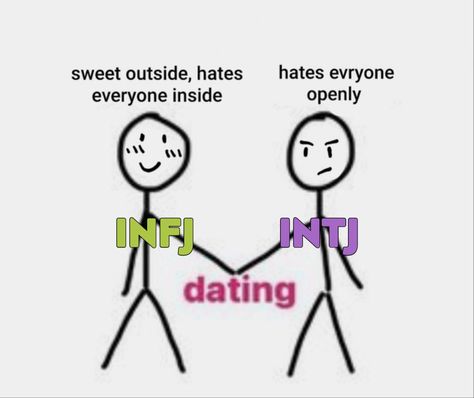 Meme mbti ni dom supremacy Infj Intj Meme, Infj Intj Relationship, Infj X Intj, Infj Meme, Intj Infj, Infj Intj, Infj Characters, Infj Personality Facts, Mbti Ships