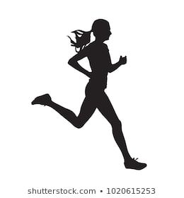 Running Clipart, Running Drawing, Running Woman, Running Art, Running Silhouette, Silhouette Images, Vintage Tractors, Hand Sketch, Girl Running