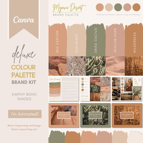 Boho Colour Palette, Colour Palette With Hex Codes, Rustic Color Palettes, Brand Palette, Boho Brand, Desert Colors, Hex Codes, Brand Color Palette, Rustic Colors Earthy Boho Color Palette, Boho Colour Palette, Color Palette Earthy, Luxury Color Palette, Canva Logo Design, Canva Color Palette, Color Palette With Hex Codes, Boho Color Palette, Color Palette Brand