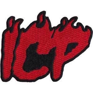 Insane Clown Posse Iron-On Patch Red ICP Letters Logo Letters Logo, Clown Posse, Insane Clown Posse, Insane Clown, Letter Logo, Winter Glove, Iron On Patches, Carnival, Concert