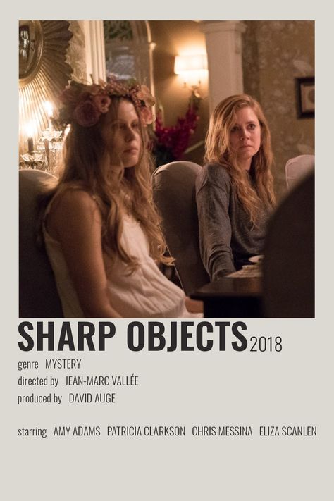 [ alternative minimalist polaroid movie tv show poster ] Sharp Objects Tv Show, Sharp Objects Poster, Limbo Quotes, Fandom Posters, Camille Preaker, New Movies To Watch, Film Song, Film Posters Minimalist, Summer Movie