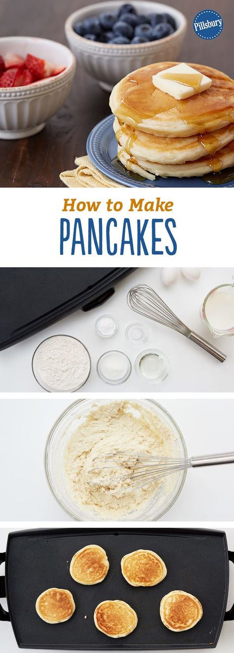 How to Make Pancakes: Flip your own flapjacks like a pro. How To Make Flapjacks, Best Homemade Bread Recipe, Make Pancakes, Healthy Pancake Recipes, How To Make Pancakes, Breakfast Pancakes, Bread Recipes Homemade, Pancake Recipe, Breakfast Dishes