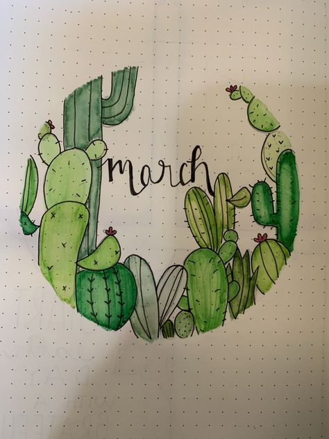 Journal March, March Bullet Journal, Illustration Design Graphique, Kunstjournal Inspiration, Art Journal Challenge, Bullet Journal Page, Art Journal Prompts, Bullet Journal Paper, Journal Bullet