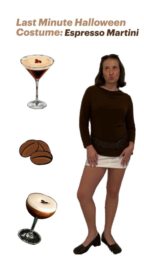 halloween costume ideas, last minute halloween costume, easy costume ideas, espresso martini Halloween Costume Ideas Last Minute, Costume Ideas Last Minute, Halloween Costume Easy, Last Minute Halloween Costume Ideas, Easy Costume Ideas, Last Minute Halloween Costume, Easy Costume, Last Minute Halloween, Halloween Costume Idea