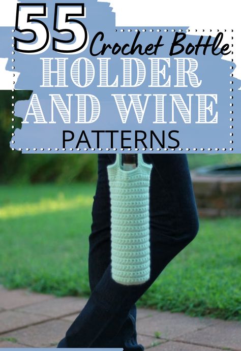 Creative Crochet Bottle Cozy Patterns to Try Crochet Bottle Holder, Wine Cozy, Crochet Wine, Bottle Cozy, Bottle Cozies, Cotton Clouds, Crochet Cozy, Bottle Covers, Diy Drinks