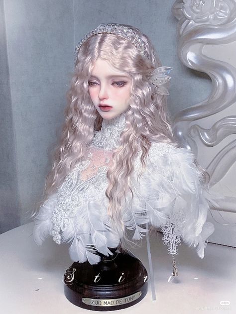 Princess Hair Drawing, Ball Jointed Dolls Anime, Doll Aesthetic, Fantasy Art Dolls, Fantasy Hair, Anime Dolls, Hair Reference, Bjd Doll, Pretty Dolls