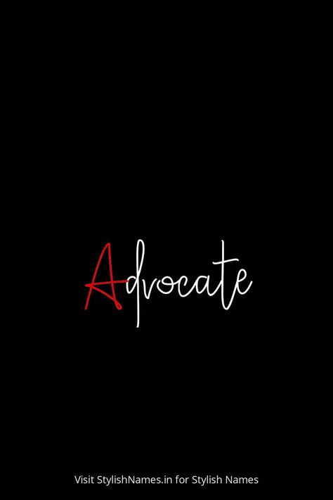 Advocate by StylishNames.in Advocate Symbol, Names For Instagram, Name For Instagram, Stylish Name, Free Fire, Snapchat, The 100, Instagram