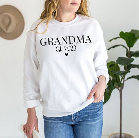 Funny Grandma Shirts, Gifts For New Grandma, Granny Sweater, Funny Grandma, Grandma Sweatshirt, Personalized Grandma Gifts, Retirement Shirts, Perfect Sweater, New Grandma