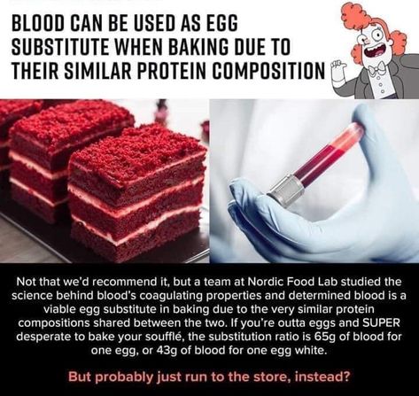 Egg Substitute In Baking, Egg Substitute, Science Fact, Substitute For Egg, Food Lab, The More You Know, I Found You, Useful Life Hacks, Interesting Facts