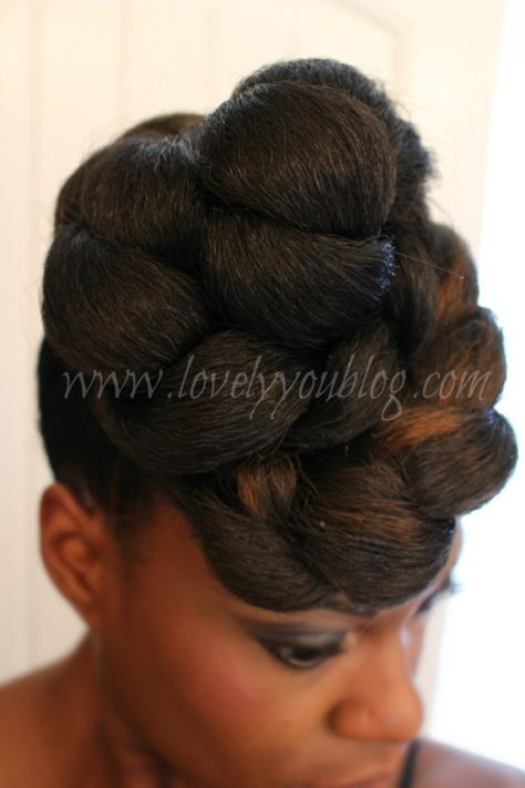 Faux Bun, Style For Natural Hair, Black Hair Updo Hairstyles, Natural African American Hairstyles, Protective Hairstyles For Natural Hair, Protective Hair, Goddess Hairstyles, High Bun, Hair Affair