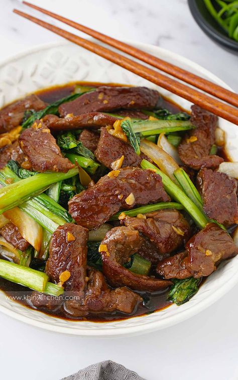 Beef In Oyster Sauce, Recipes With Oyster Sauce, Beef With Oyster Sauce, Vegetarian Stir Fry, Beef Stir Fry Recipes, Beef Filet, Chinese Cooking Recipes, Stir Fry Dishes, Fry Recipes