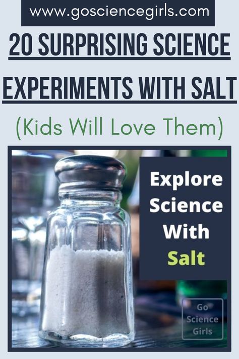 Check out the best 20 science experiments using salt that are fun and quick to explore science for your kids! #Saltscience Science Experiments For 2nd Graders, Stem Experiments Middle School, Christian Science Experiments, Quick Easy Science Experiments, Salt Science Experiments, Science Experiments Middle School, Salt Activities, Easy Science Experiments For Preschool, Quick Science Experiments