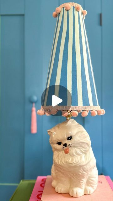 Apartment Therapy on Instagram: "@ashleyposkin transformed a quirky $5 Goodwill find into the cutest lamp. Read more about this DIY project at the link in our bio ✨" Diy Lampshade, Goodwill Finds, Diy Lamp Shade, Apartment Therapy, Kitsch, The Cutest, Read More, Pinterest Likes, Lamps