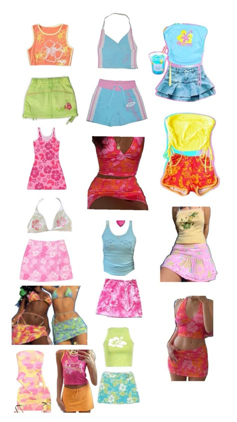 Summer fits inspo - not trendy Barbie Summer, Tropical Outfit, Outfit Inspo Summer, Fits Inspo, Cute Lazy Day Outfits, 2000s Fashion Outfits, Lazy Day Outfits, Summer Swim Suits, Summer Fits