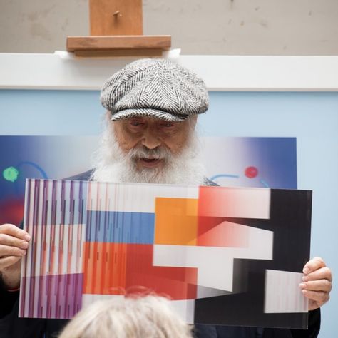 Yaacov Agam, Optical Illusions Art, Kinetic Art, Male Artist, Illusion Art, Art Instructions, Creative Photos, The Father, Op Art