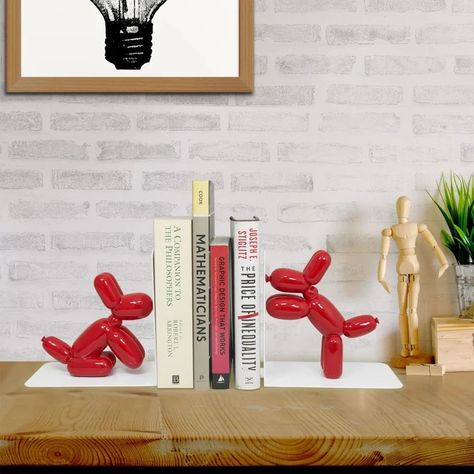 Dog Bookends, Kids Money, Dog Books, Plan B, Balloon Dog, Red Balloon, Unique Kids, Now What, Good Enough