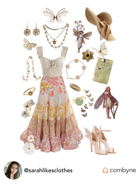 Check out the outfit I made in the #combyne app. Get the app and follow me Everyday Fairy Outfit, Hozier Concert, Fairy Clothing, Fairycore Fashion, Thrift Inspo, Fairy Outfit, Romanticising Life, Fairy Clothes, Spring Boho