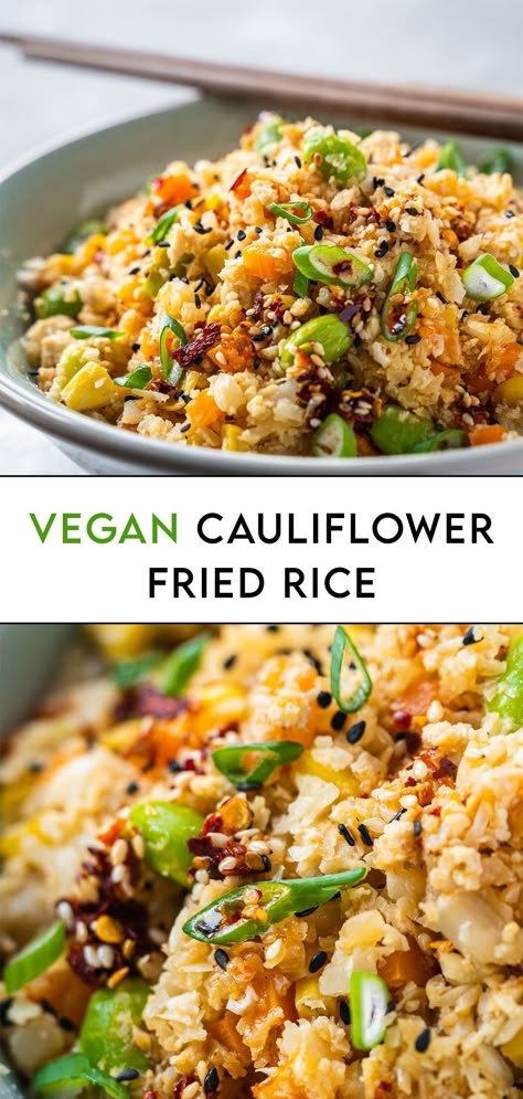 Tofu And Veggies, Summer Suppers, Makers Diet, Vegan Cauliflower Recipes, Vegan Fried Rice, Cauliflower Fried Rice Recipes, Recipe Cauliflower, Scrambled Tofu, Rice Recipes Vegan