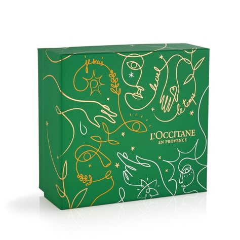 L'Occitane - Season's greetings on Behance Holiday Packaging Design, Squiggly Lines, Gift Box Design, Box Packaging Design, L Occitane, Christmas Packaging, Season's Greetings, Branding Packaging, Holiday Packaging