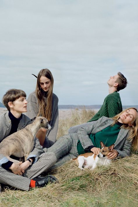 From The Archive: Stella Tennant And Isabella Cawdor On Their Holland & Holland Collection | British Vogue Vogue Edit, Khaki Parka, Stella Tennant, Fur Gilet, Tim Walker, Trendy Gifts, Cashmere Jumper, British Vogue, Dog Hair