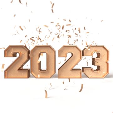 2023 Number Design, Happy New Year 2023 Design, Snowball Party, 2023 Icon, 2023 Text, 2023 Sign, 2023 Wishes, 3d Numbers, New Year Clipart