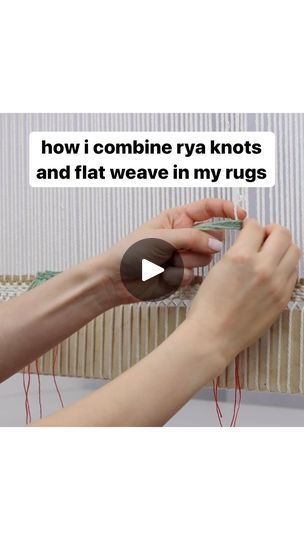 9.6K views · 782 reactions | behind the scenes of making the Flatwoven Rya Rug from my Rug Weaving On An Upright Loom online course ✨ this is a clip from a much longer video where i demonstrate how to prepare and tie rya knots and embed them secure into a flatwoven rug 🪢

enrolment for Rug Weaving On An Upright Loom closes for the last time on Sunday 21st April at 9pm BST. head to the link in my bio to find out more and sign up while there’s still time! 

#balfourandco #balfourandcoweavingschool #rugweaving #learntoweave | Balfour & Co Weaving School | Art Music · Tiny Home Rya Rug, For The Last Time, Rug Weaving, Flat Woven Rug, Tiny Home, School Art, Online Course, Art Music, Woven Rug