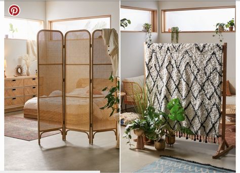 Europe Bedroom, Bedroom Room Divider, Joshua Tree Airbnb, Freestanding Wardrobe, Wardrobe Wall, Wall Divider, Wardrobe Room, Room Dividers, Apartment Room